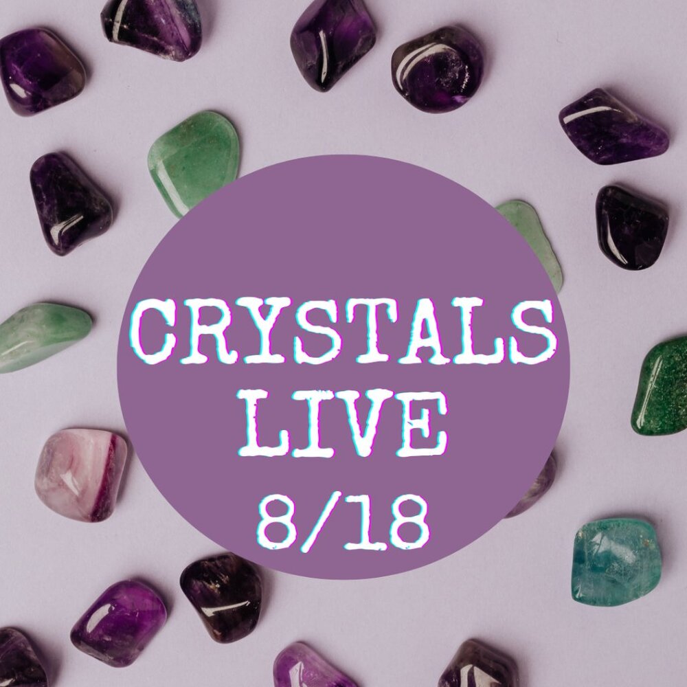 Next Crystal Live Show - Sunday starting at 4:15 pst!